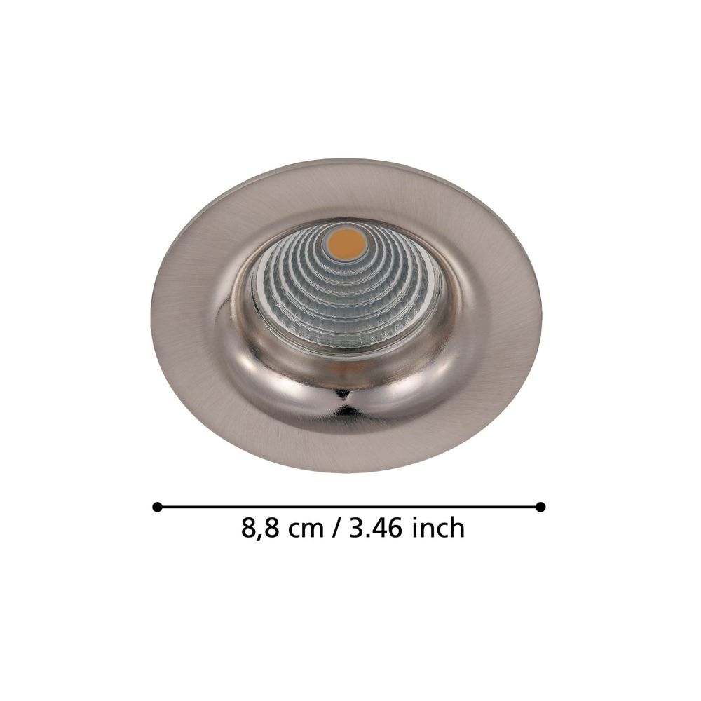 SALICETO Ugradbeno svjetlo - LED Spot Nickel Mat 2700K slika 4
