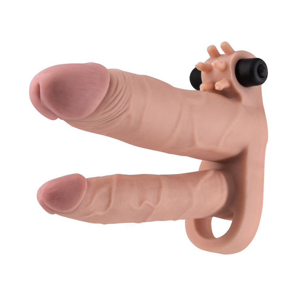 Realističan produživač za penis s dodatnim dildom Crushious - General Dickobi slika 6