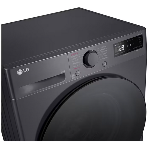 LG F4WR511S2M Veš mašina sa parom, 11kg, 1400rpm, AI DD™, TurboWash™360, 55cm, Crna slika 5