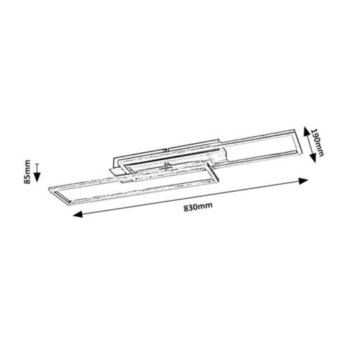 Rabalux Demetrius LED plafonjera 40W 71012 slika 9