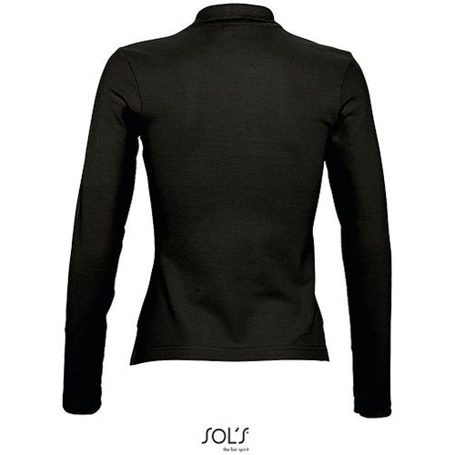 PODIUM ženska polo majica sa dugim rukavima - Crna, S  slika 6