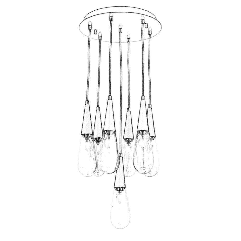 Luster Antiquation AV-4236-7ET sa Metalnim Tijelom slika 2