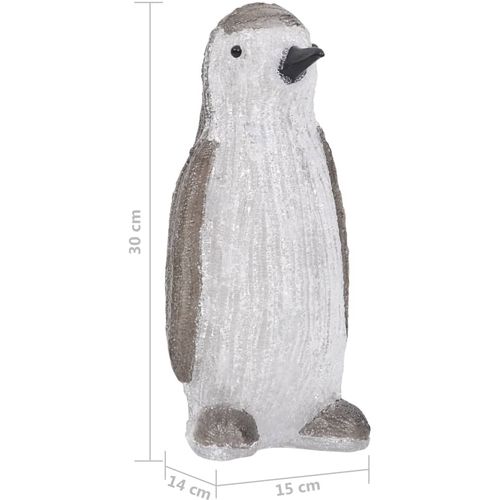 LED božićna akrilna figura pingvina unutarnja i vanjska 30 cm slika 9
