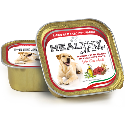 VBBD Healthy All Days pate vlažna hrana za pse - govedina i spelta 150g  slika 1