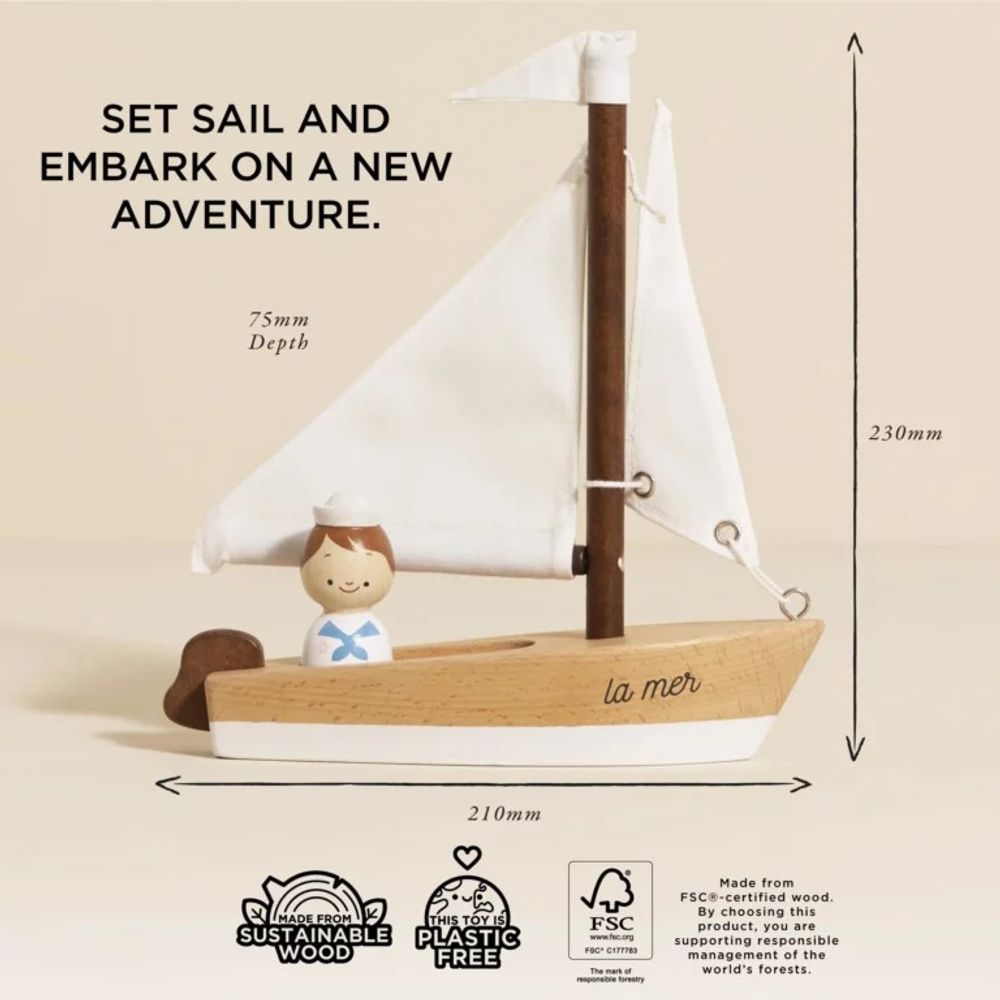 Le Toy Van Drveni brodić La Mer slika 4