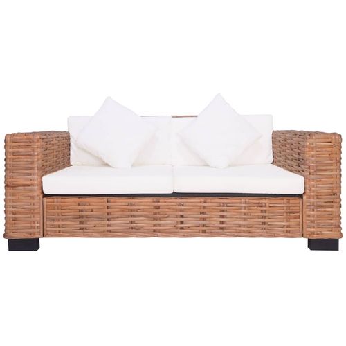 2-dijelni set vrtnih sofa od prirodnog ratana s jastucima slika 28