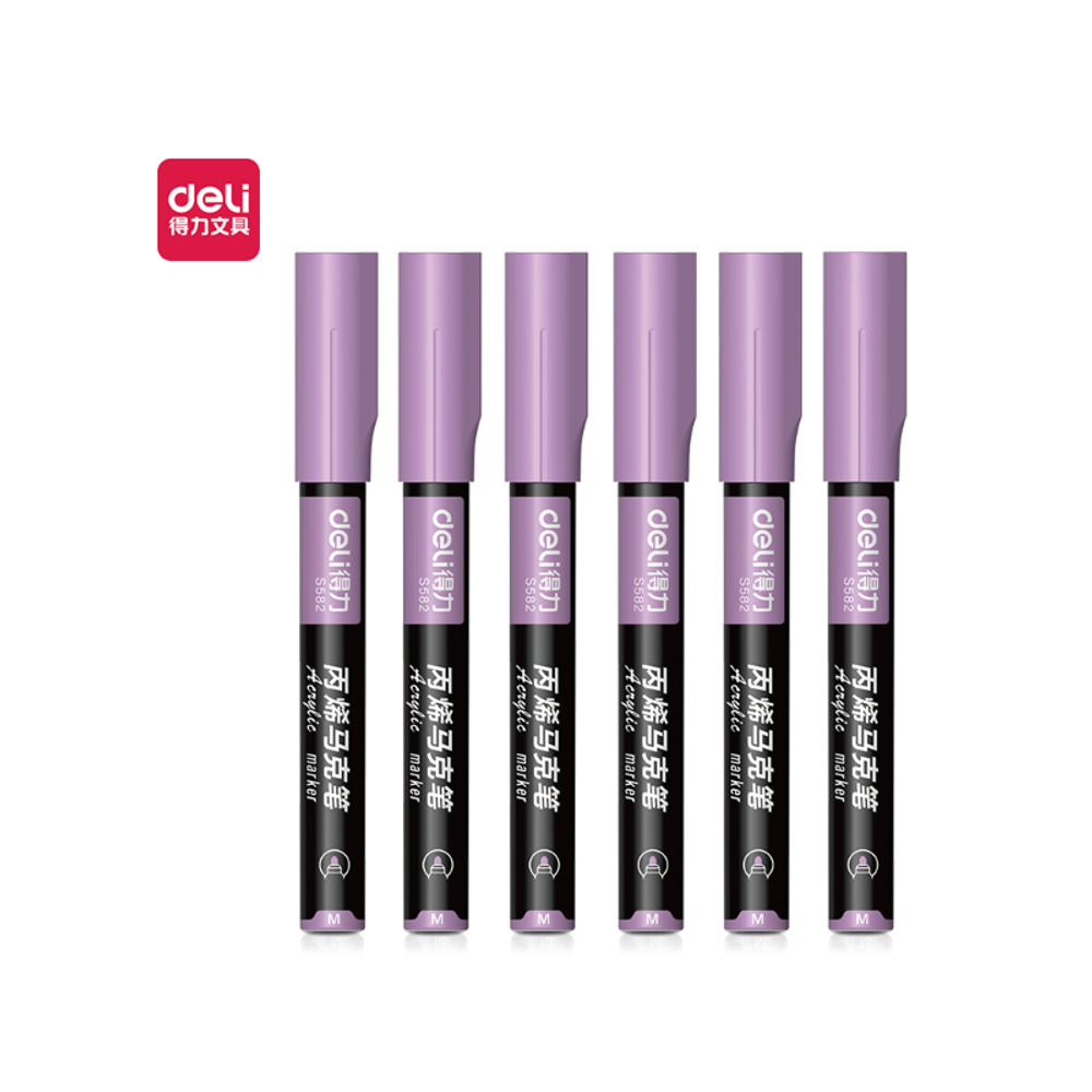 MARKER DELI AKRILNI PASTEL LJUBIČASTI V07 S584 V07 slika 1