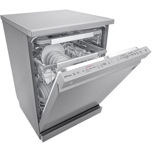 LG DF425HSS Mašina za pranje sudova, QuadWash™, TrueSteam™ tehnologijom pare, Vrata sa automatskim otvaranjem, Set za 14 kompleta, ThinQ™, WiFi funkcija slika 5
