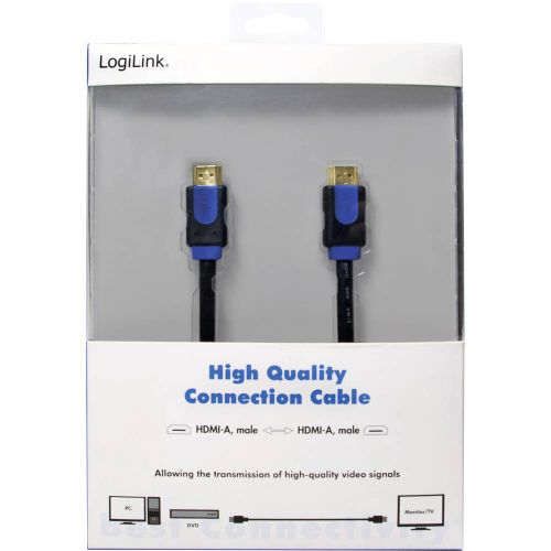 LogiLink HDMI priključni kabel HDMI A utikač, HDMI A utikač 10.00 m crna CHB1110  HDMI kabel slika 4