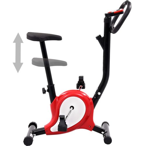 Bicikl za vježbanje s remenom za otpor crveni slika 2