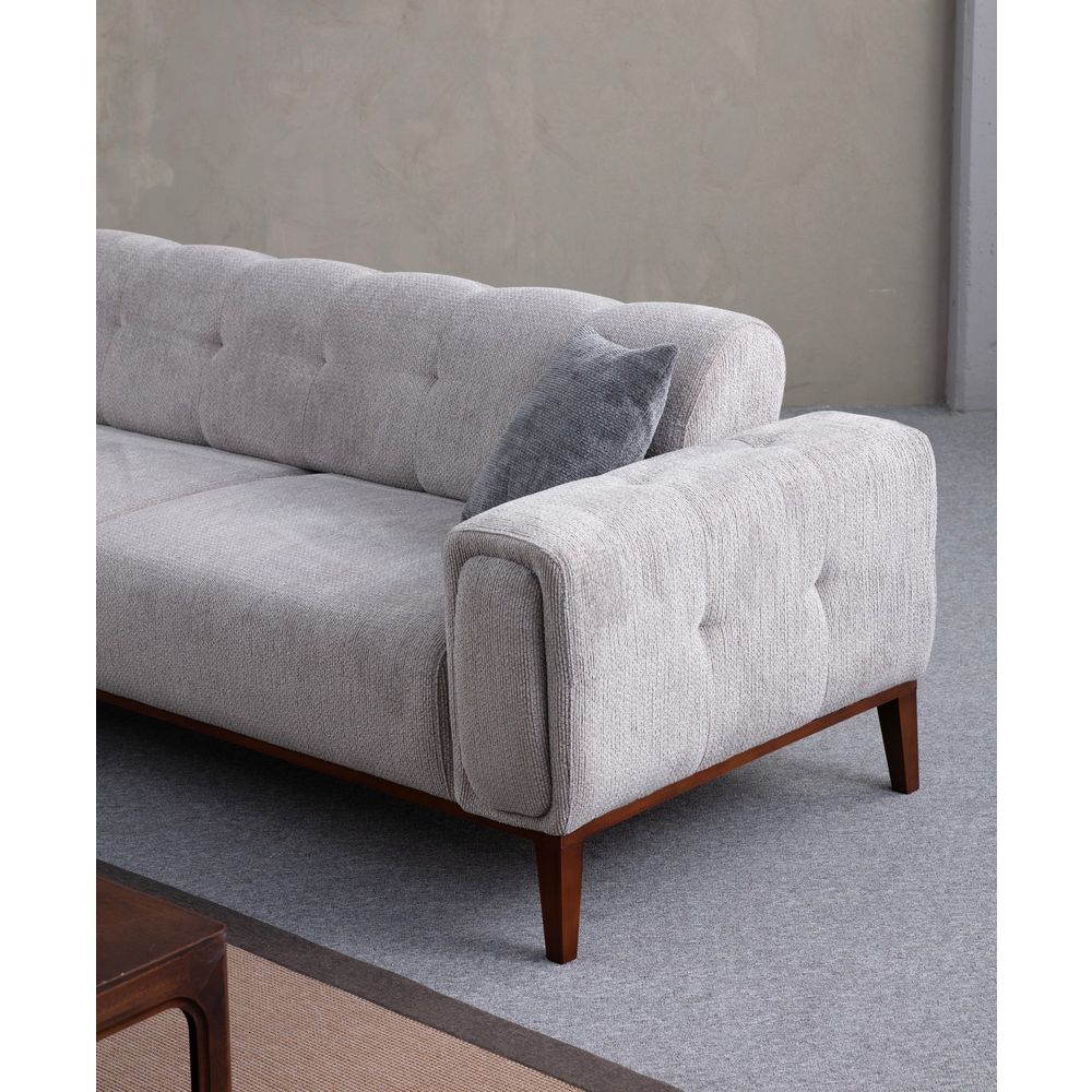 Athena Corner L2-C-3R - Svijetlosiva Ugaona Sofa slika 2