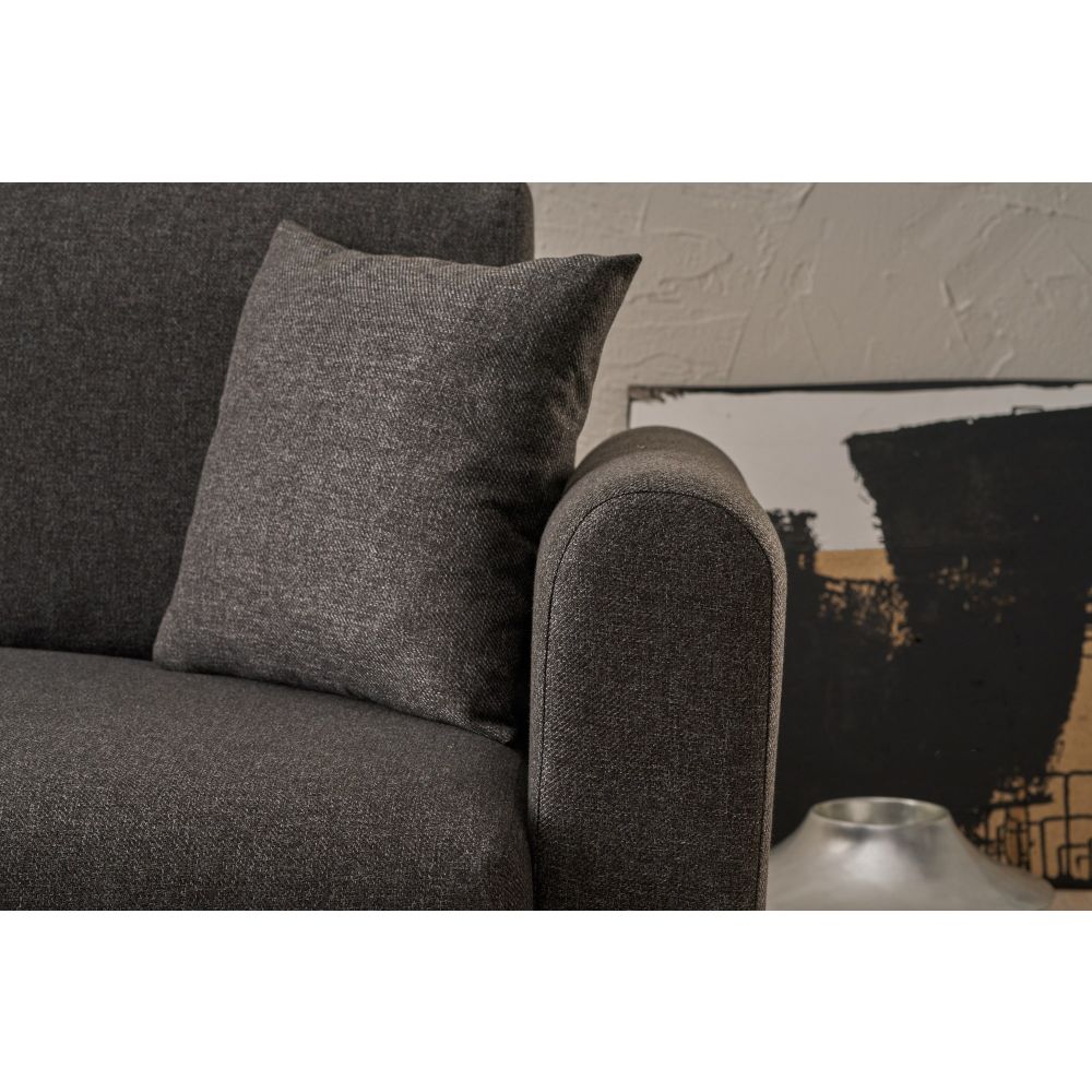Mane Left - Antracitni Kutni Sofa-Krevet slika 5