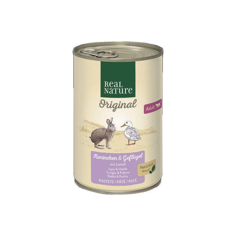 Real Nature Cat Adult zečetina i perad 400 g slika 1