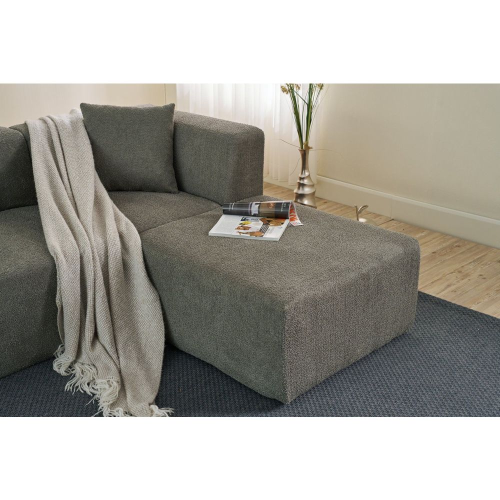 Ugaona Sofa Raks - Siva slika 4