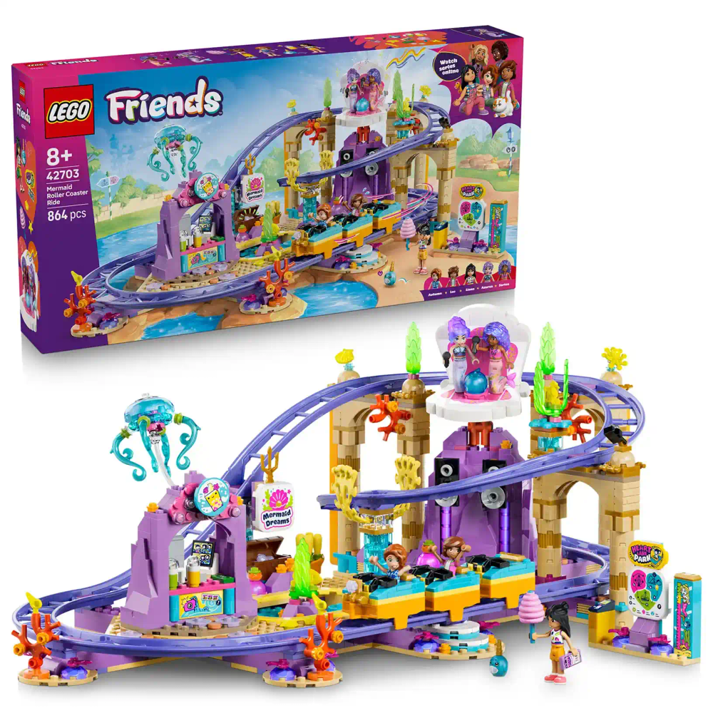 LEGO® Friends 42703 vožnja na roller coasteru s morskim vilama slika 1