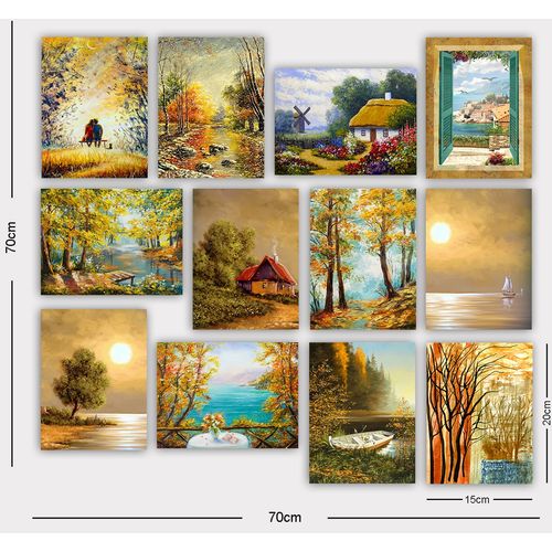 12MDF20YS Multicolor Decorative MDF Painting (12 Pieces) slika 2