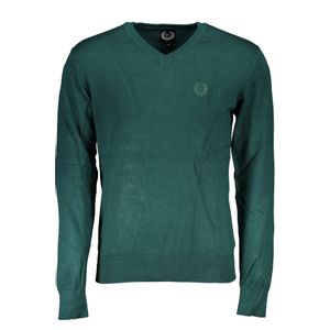 GIAN MARCO VENTURI MEN'S GREEN SWEATER