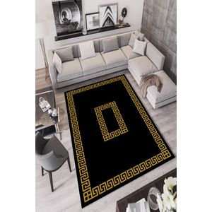 Crni hodnički tepih W871 (80 x 150 cm)