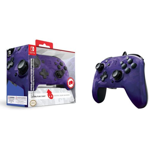 PDP NINTENDO SWITCH FACEOFF DELUXE CONTROLLER CAMO PURPLE slika 5