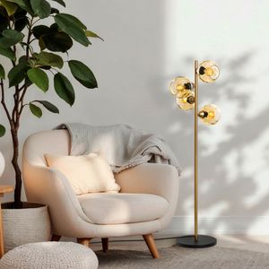 Podna Lampa Benek 15-14544 - Žuta Zlatna