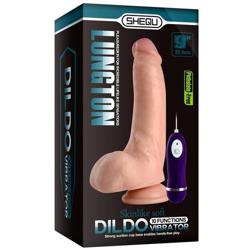 Shequ Lungton realistični dildo 22,5cm s daljinskim upravljačem slika 14