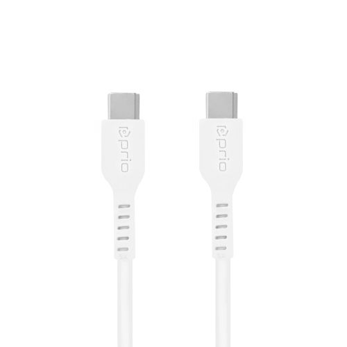 Prio High-Speed Charge: Sync USB C na USB C kabel 5A 0,25 m bijeli slika 2