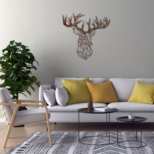 Wallity Metalna zidna dekoracija Rusty Deer 2 slika 4