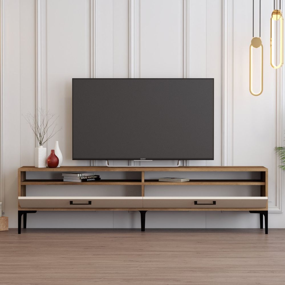 Istanbul 2 - TV Unit u orahu s kremom slika 2