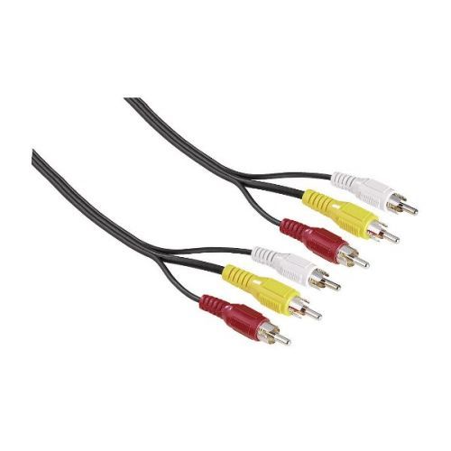 Hama audio kabl 3xRCA(činč)(m) - 3xRCA(činč)(m) 2m (Crni) slika 1