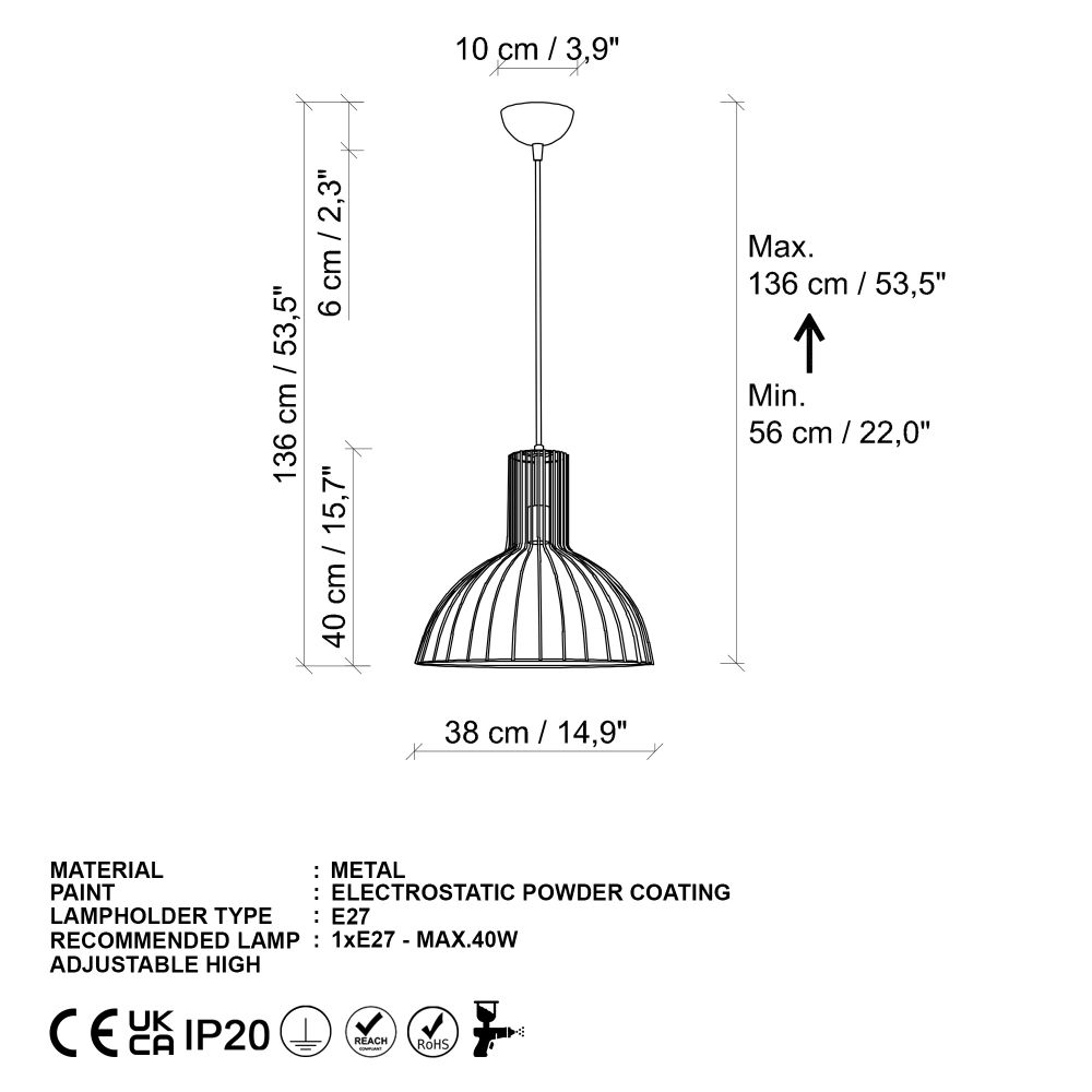 Luster Tabut - Mr - 672-1 Zlato slika 8