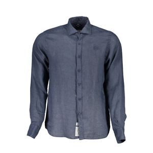 LA MARTINA MEN'S BLUE LONG SLEEVE SHIRT