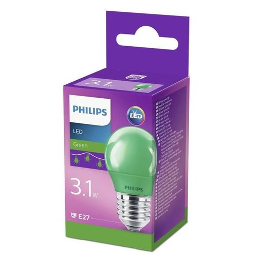 Philips led sijalica 3.1w(25w) p45 e27 zelena 1pf/6, 929001394258, slika 3