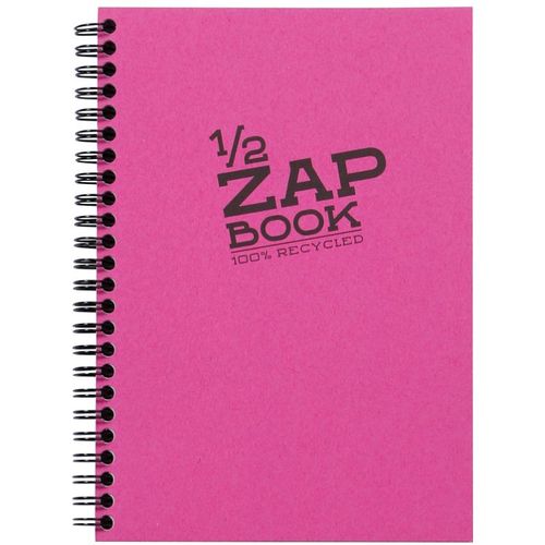Clairefontaine Demi Zap book A5 80gr 80L, mix boja, spiralni uvez, 100% reciklirani papir slika 3