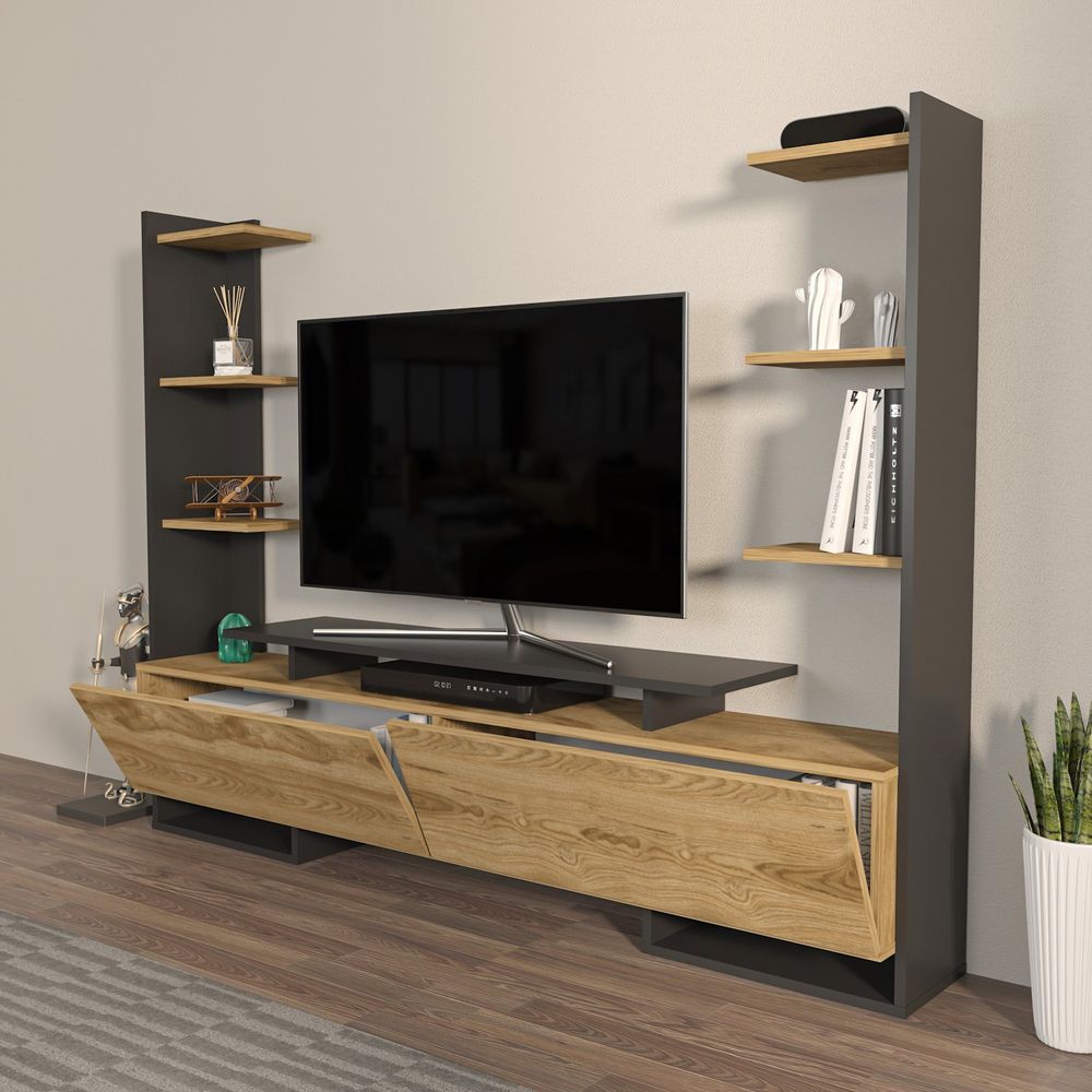 TV Stalak Ava - Hrast, Crni Hrast slika 3