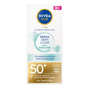 NIVEA SUN UV Face Specialist Derma Skin Clear ultra lagani fluid za zaštitu kože lica od sunca SPF50+ 40 ml