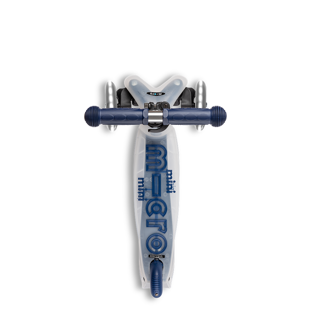 Micro Romobil Mini Deluxe Flux LED, Navy slika 5