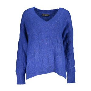 DESIGUAL BLUE WOMEN'S SWEATER