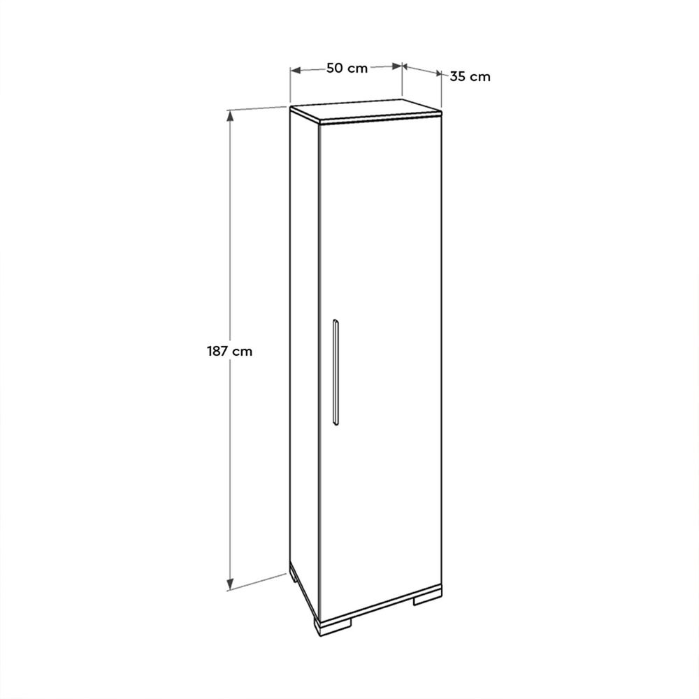 Višenamjenski ormar Adr-408-Pp-1 bijeli slika 10