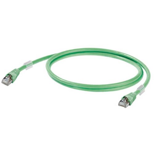 Weidmüller 1251590010 RJ45 mrežni kabel, Patch kabel cat 6a S/FTP 1.00 m zelena UL certificiran 1 St. slika 1