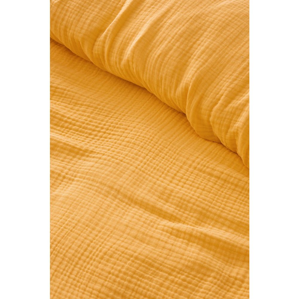 Muslin - Žuti (220 x 250) Žuti Dvostruki Pokrivač slika 2