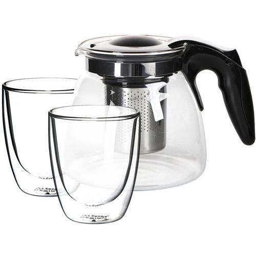 Altom Design termo staklene šalice za kavu i čaj Andrea 300 ml (set od 2 čaše) + vrč 900 ml - 020302365 slika 7