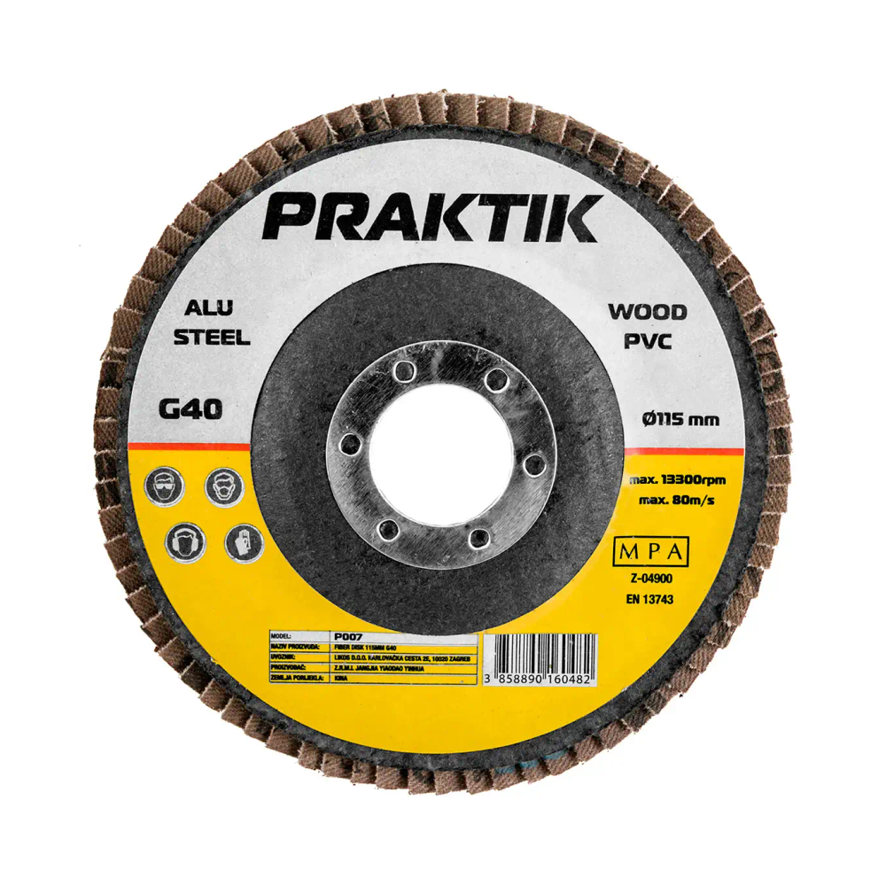 Praktik - lamelni disk 115 mm GR.40 P007 slika 1