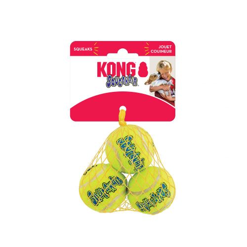 KONG Igračka za psa, SqueakAir Ball Small, zvučna, 5,1 cm, 3 komada slika 2