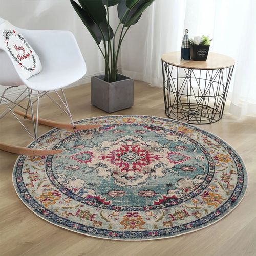 TANKI Tepih WOOPAMUK495 Turquoise Rug (120 x 120) slika 2