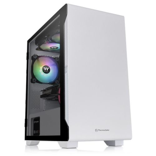 Kućište Thermaltake S100 TG Snow/White/Win/SPCC/Tempered Glass*1/120mm/bez PSU slika 1