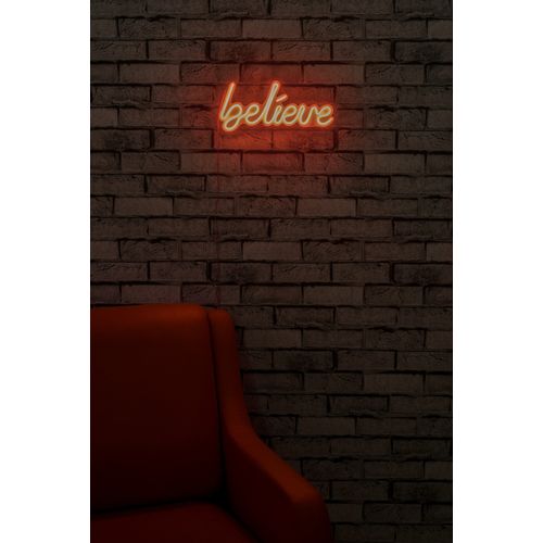 Wallity Ukrasna plastična LED rasvjeta, Believe - Red slika 2