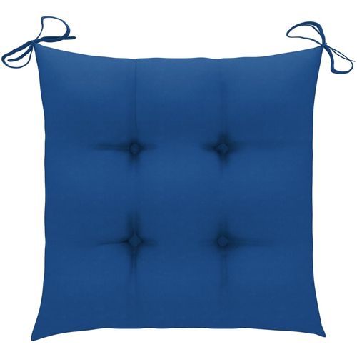 Jastuci za stolice 6 kom plavi 50 x 50 x 7 cm od tkanine slika 14