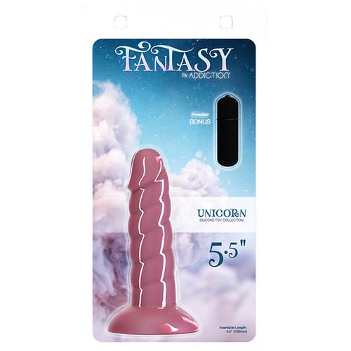 Dildo Addiction - Fantasy, 14 cm, tamno ružičasti slika 5