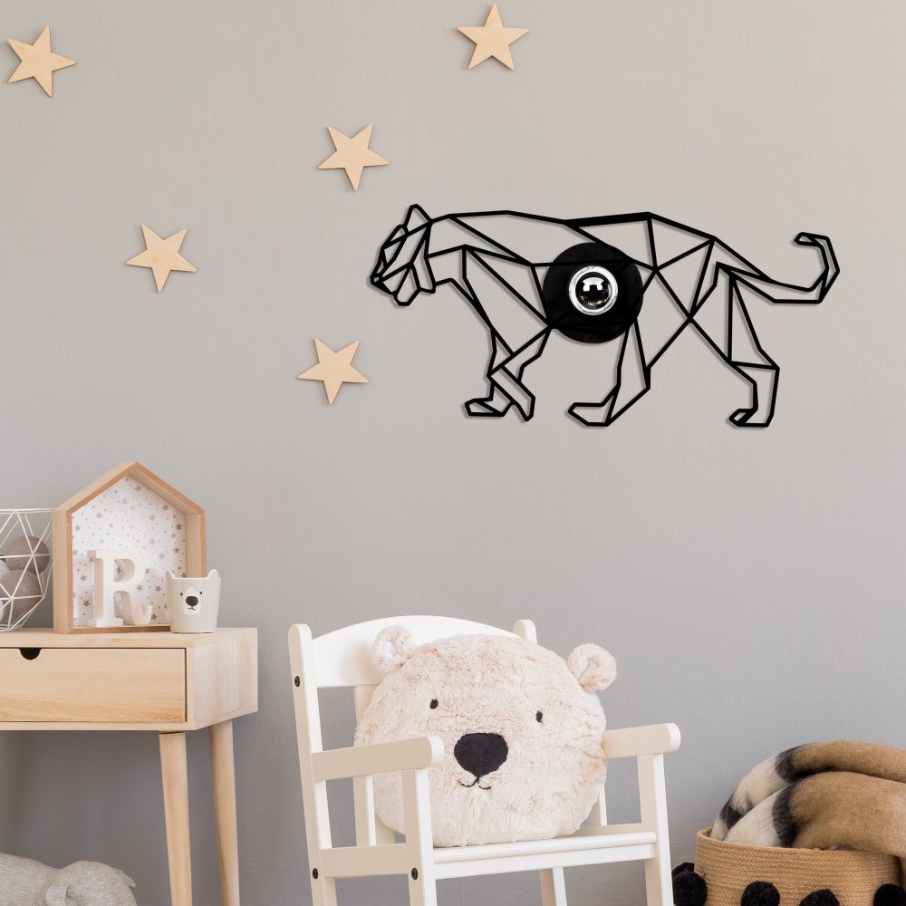 W-044 Crna Zidna Lampa slika 1