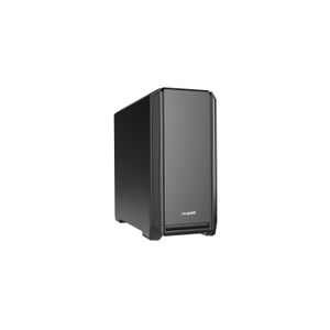 be quiet! BG026 SILENT BASE 601 Black, MB compatibility: E-ATX / ATX / M-ATX / Mini-ITX, Two pre-installed be quiet! Pure Wings 2 140mm fans, Ready for water cooling radiators up to 360mm